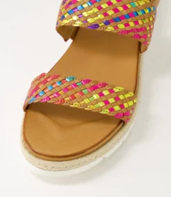 Jamaika 1 Rainbow Multi Leather Sandals