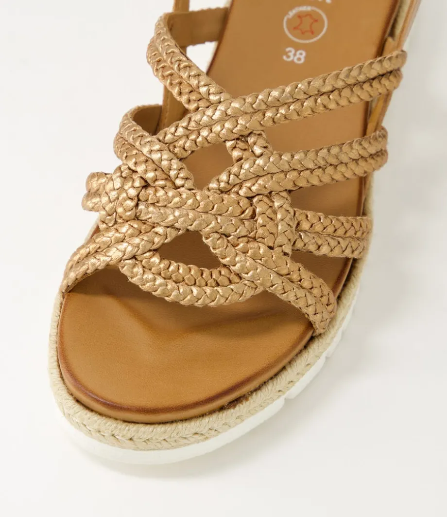 Jamaika 3 Whiskey Leather Sandals
