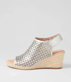 Jamm Silver Wash Leather Sandals