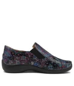 Java Xf Blue Multi Leather Flat Shoes
