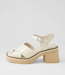 Jemi Vanilla Box Leather Sandals