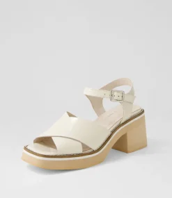 Jemi Vanilla Box Leather Sandals