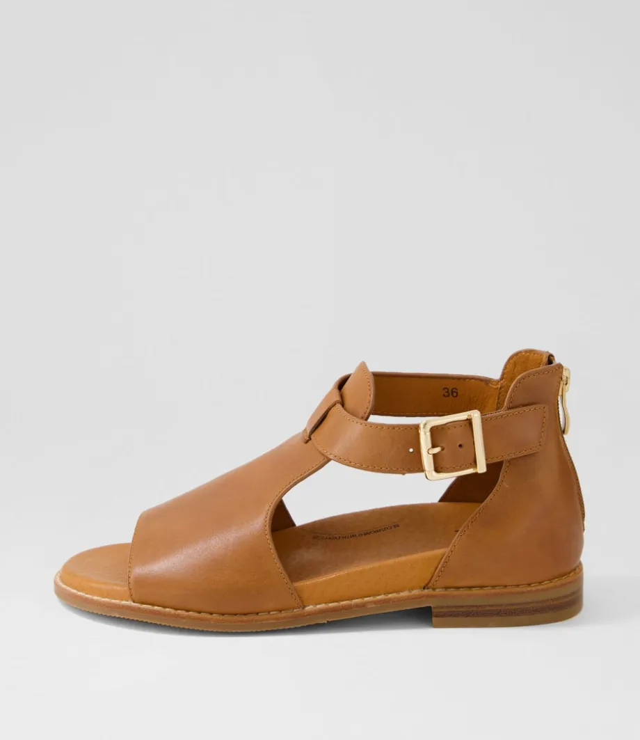 Jeskie W Tan Leather Sandals