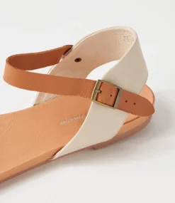 Jinnit Almond Tan Leather Sandals