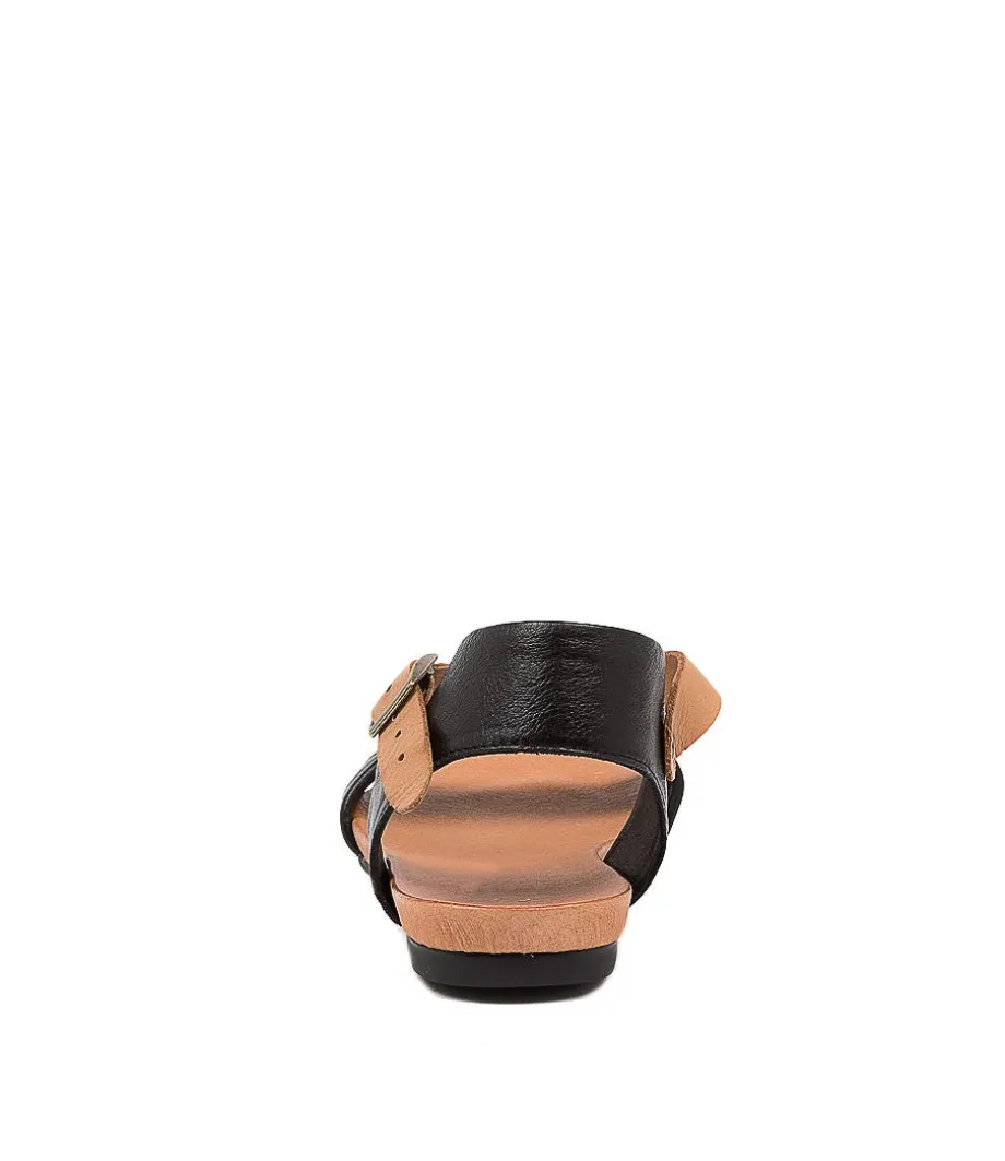 Jinnit Black-Tan Leather