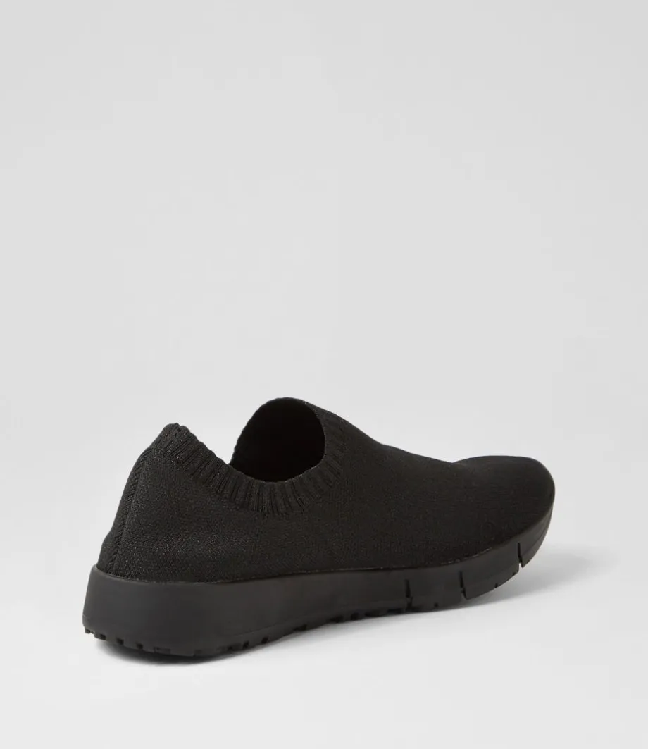 Jixxi Black Fabric Sneakers
