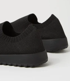 Jixxi Black Fabric Sneakers