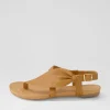 Jojos Dark Tan Leather Sandals