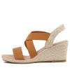 Jolli Tan Elastic Sandals