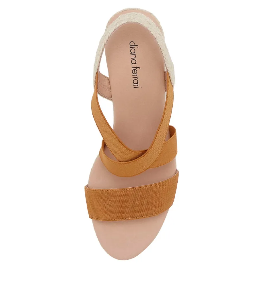 Jolli Tan Elastic Sandals