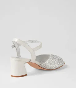 Juba Silver Shimmer Jewels Leather Sandals