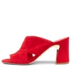 Kadmos Red Suede Mules