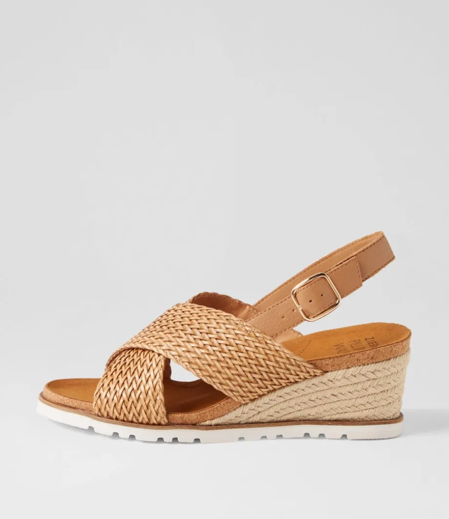 Kaeme W Biscuit Weave Leather Sandals