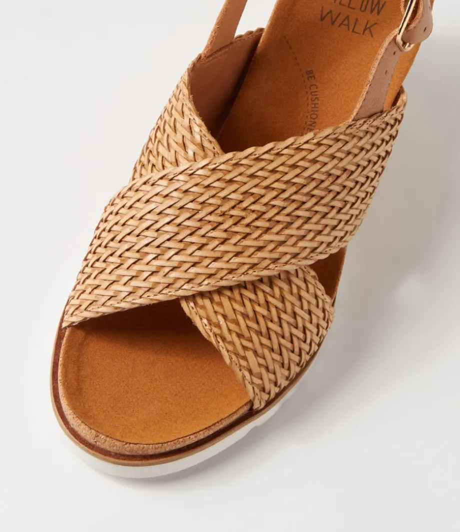 Kaeme W Biscuit Weave Leather Sandals