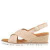 Kaeme W Nude Weave Leather Sandals