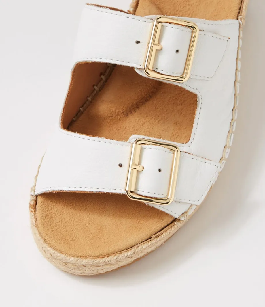 Kamera Xw White Leather Espadrilles
