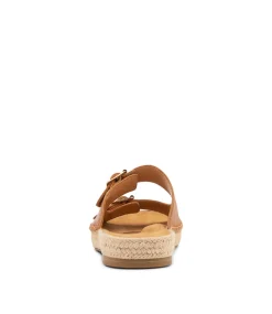 Kapila W Tan Leather Sandals