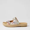 Kapila W Wild Flower Leather Espadrilles