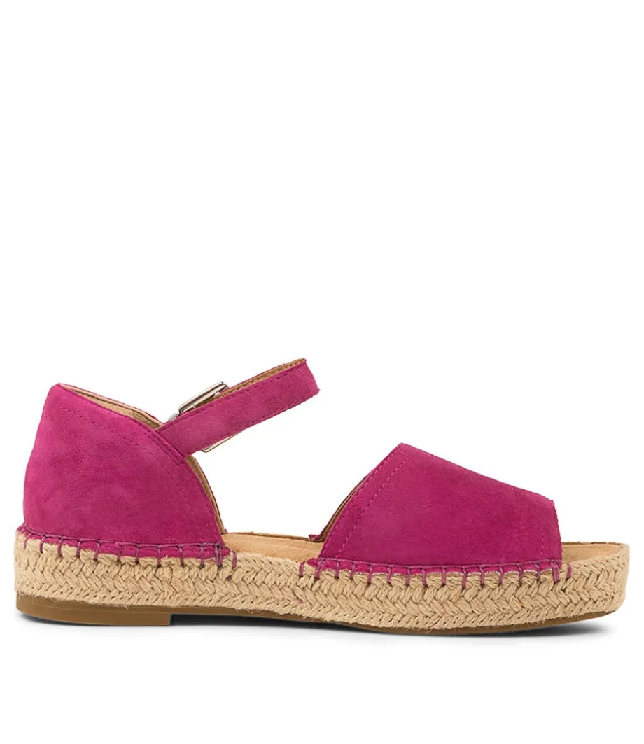 Kaylie W Fuchsia Suede