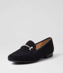 Kent 72 Blue Leather Flat Shoes