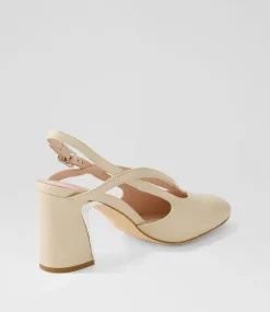 Kenzy Nude Leather Heels