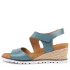 Khaza W Blue Leather