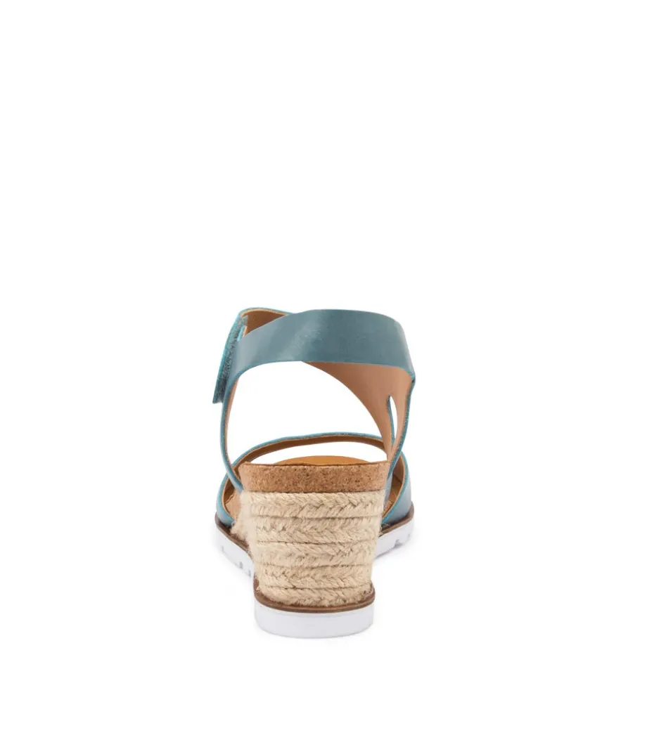 Khaza W Blue Leather
