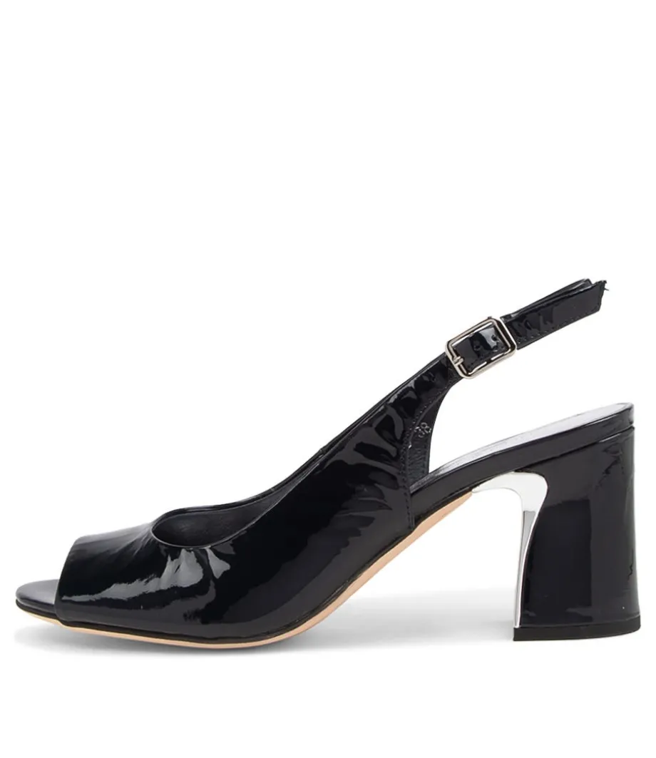 Kianna Navy Patent Leather Heels