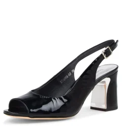 Kianna Navy Patent Leather Heels