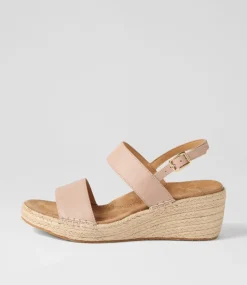 Kiarra Xw Blush Leather Espadrilles