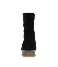 Klutch Black Pewter Microsuede Ankle Boots