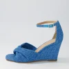Kotio Blue Syn Raffia Espadrilles