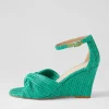 Kotio Emerald Synthetic Raffia Espadrilles