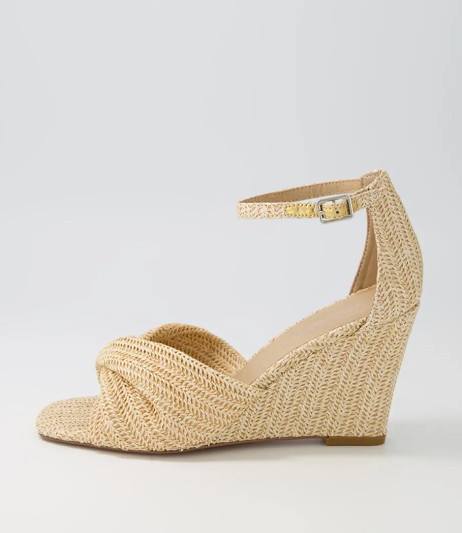 Kotio Ivory Syn Raffia Espadrilles