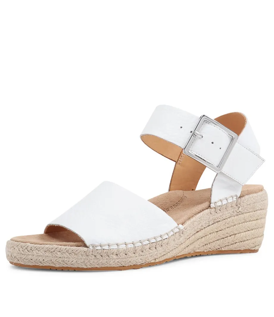 Kraig Xw White Leather Sandals