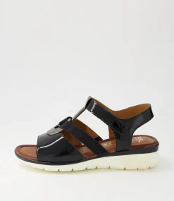 Kreta 24 Black Leather Sandals
