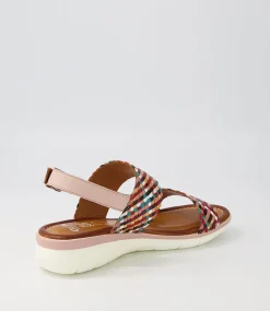 Kreta 02 Green Multi Leather Sandals