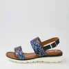 Kreta 02 Navy Multi Leather Sandals