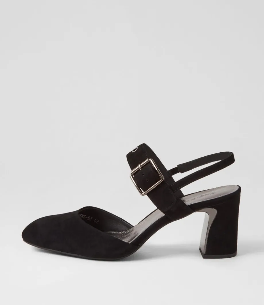 Kubens Black Suede Heels
