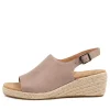 Kyrin Xw Taupe Leather Espadrilles