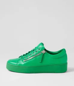 Laila Brt Emerald Leather Sneakers