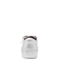 Laila Silver Leather Sneakers