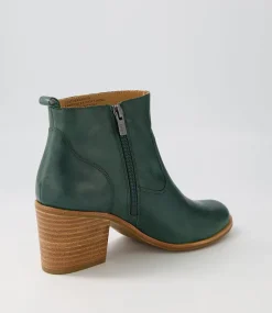 Landins W Emerald Leather Ankle Boots