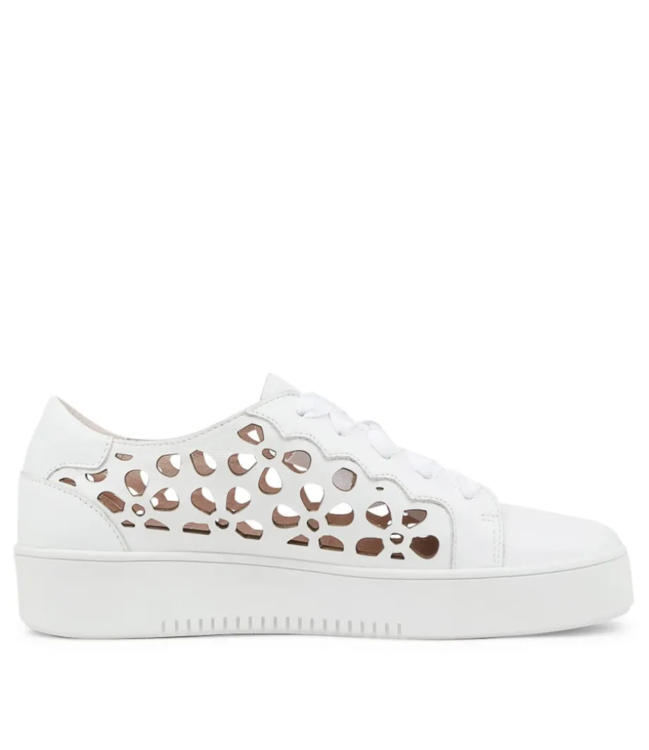Lassin White Leather Sneakers