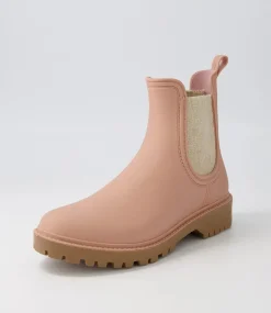 Laurina Blush Gumboot Chelsea Boots