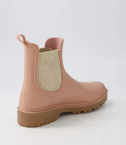 Laurina Blush Gumboot Chelsea Boots