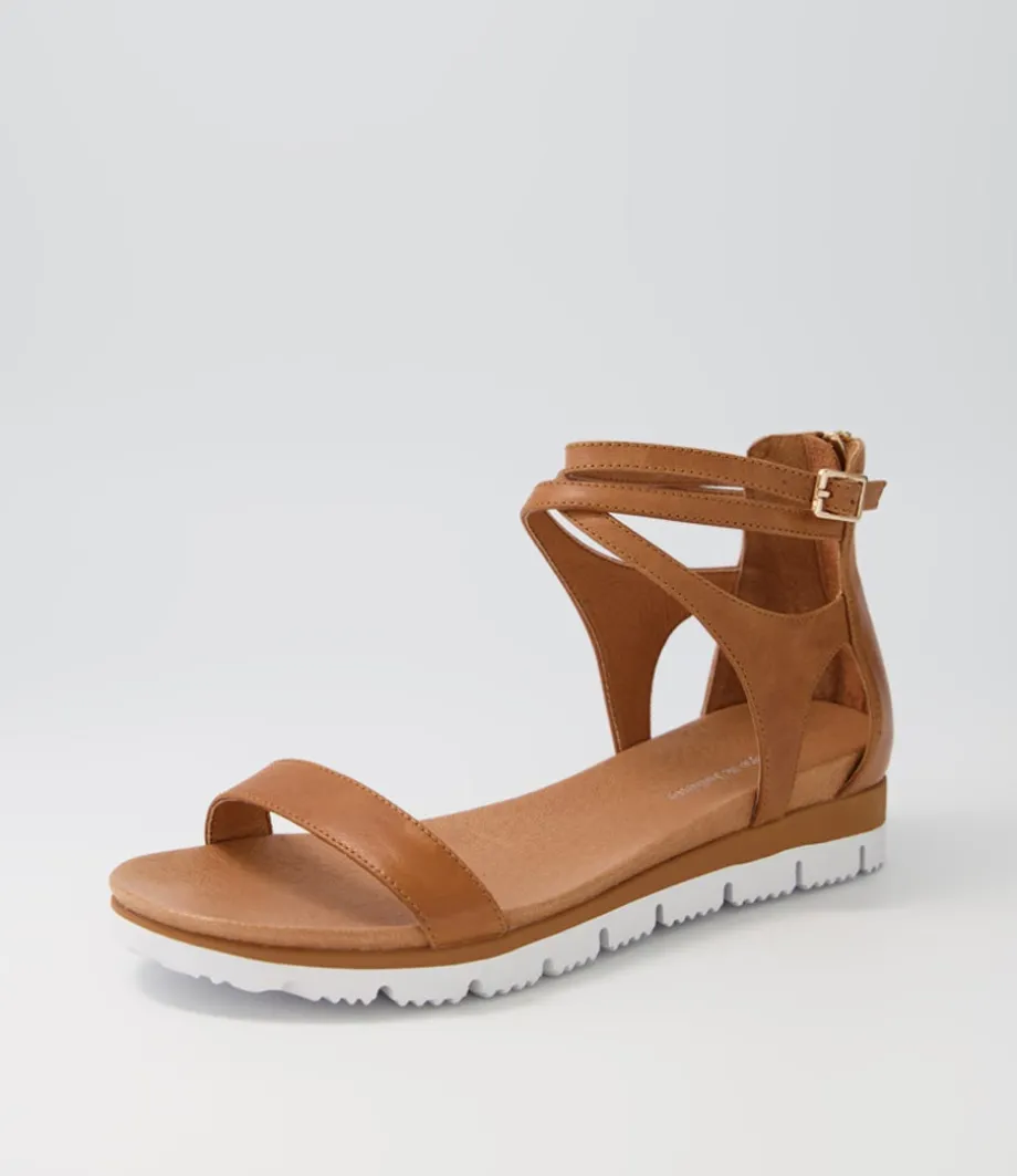 Lawun Tan Leather Sandals
