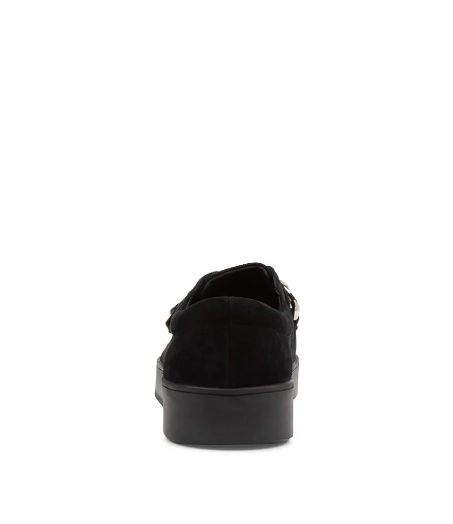 Layan Black Suede Sneakers Bs