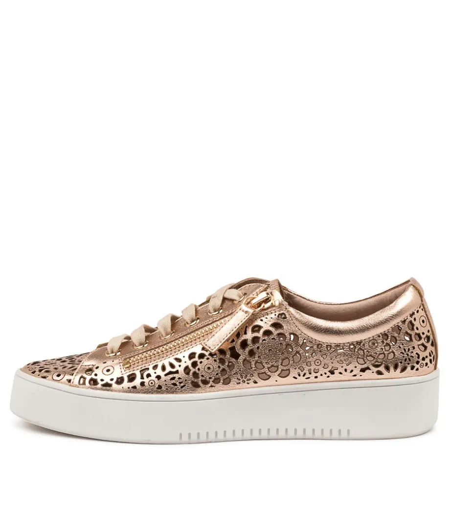 Leitha Rose Gold Leather