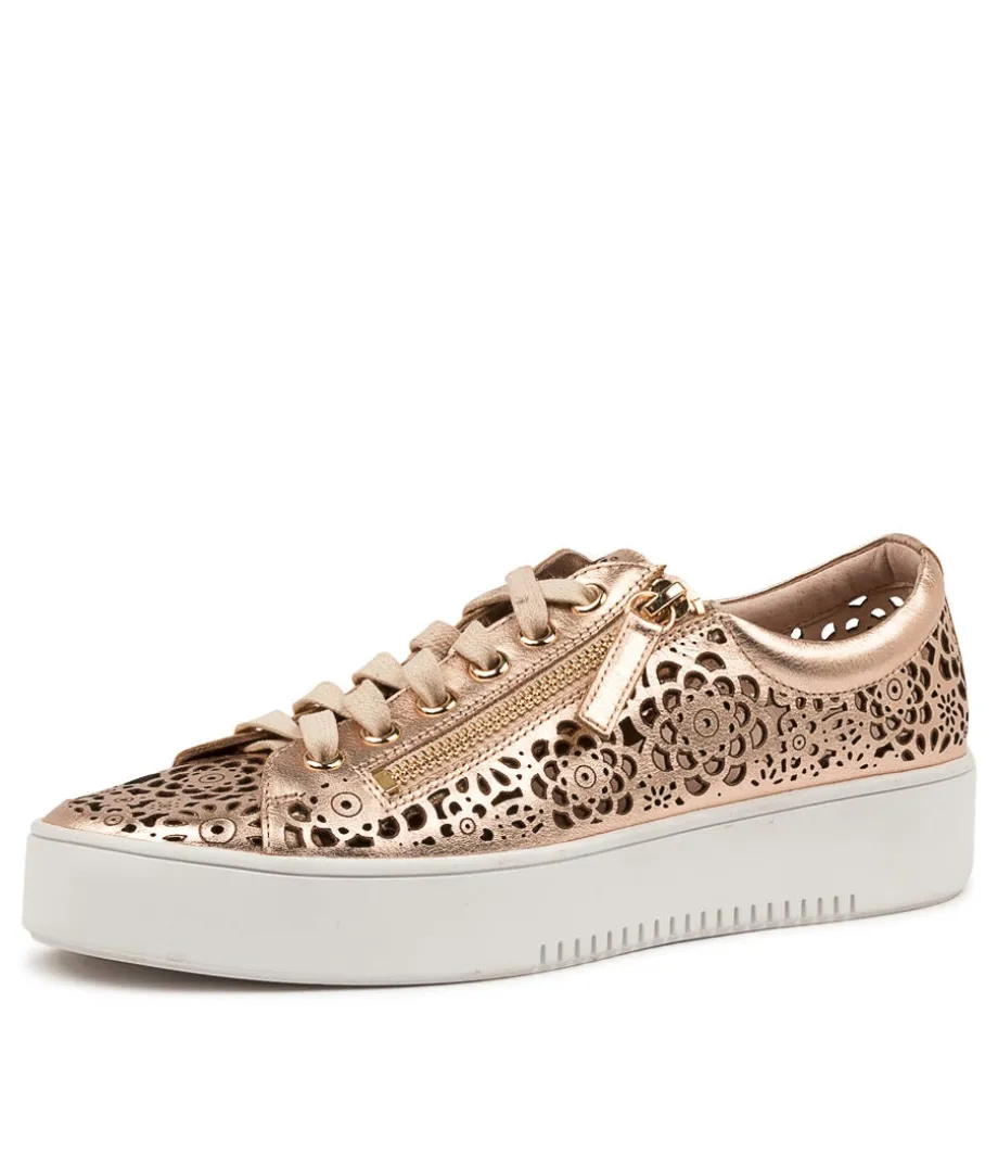 Leitha Rose Gold Leather